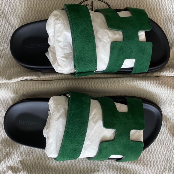 Hermes Chypre Sandal 37 in Vert - Picture 3 of 3